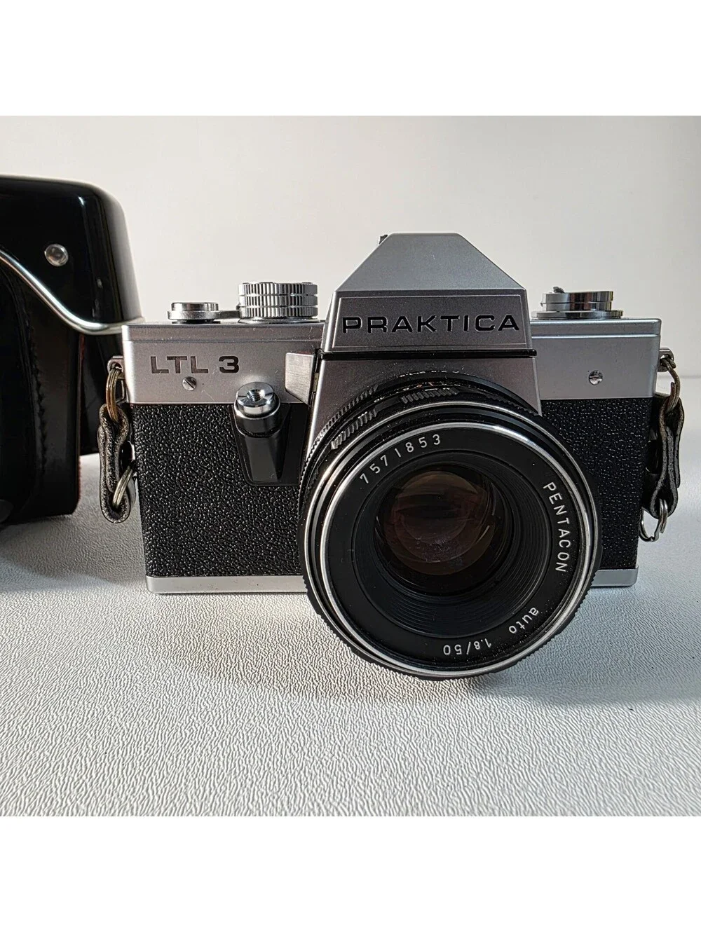 Praktica LTL 3 35mm SLR Film Camera with Pentacon Auto 50mm F1.8 Lens & Case